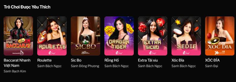 Các Trò Chơi Casino Được Yêu Thích Nhất